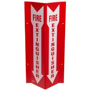 Fire Extinguisher Tall Fire Extinguisher 'V' Sign, with Picto, Brady