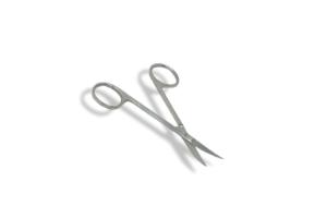 VWR curved iris scissors