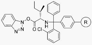 N-(2-Chlorotrityl resin)-L-isoleucine benzotriazolyl ester 0,25 - 0,80 meq/g