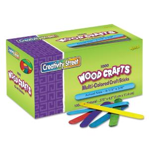 Chenille Kraft® Colored Wood Craft Sticks, ESSENDANT LLC MS