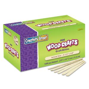 Chenille Kraft® Natural Wood Craft Sticks, ESSENDANT LLC MS