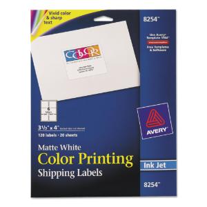 Mailing Labels, Matte White, Avery