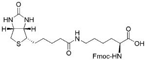 Fmoc-Lys(biotinyl-ε-aminocaproyl)-OH ≥99%