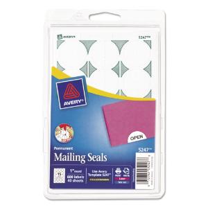 Print or Write-On Mailing Seals, Essendant