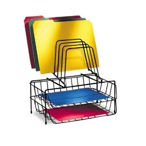 Fellowes® Wire Double Tray with File Sorter