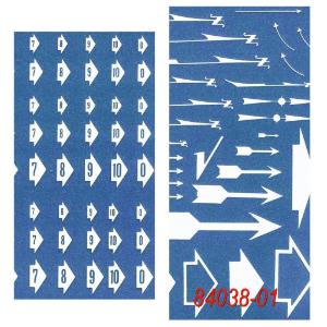Dry Transfer Sheet Combination Arrows, White