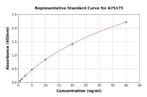 Representative standard curve for Human AFP-L3 ELISA kit (A75175)
