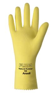 FL 100 87-198 Natural Rubber Latex Gloves Yellow Ansell