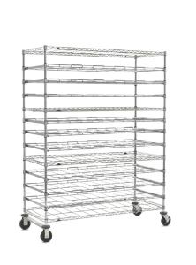 Drying rack 13-tier stainless steel, 26×60×80, diagonal view"