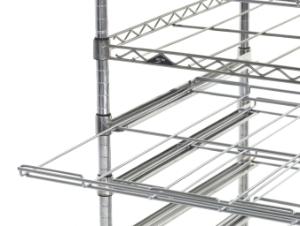 Drying rack 13-tier stainless steel, 26×60×80, close view"