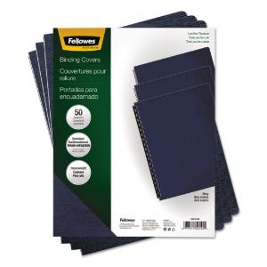 Fellowes® Executive Leather Textured Vinyl Presentation Covers for Binding Systems