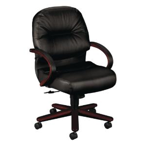 HON® 2190 Pillow-Soft® Wood Series Managerial Mid-Back Swivel/Tilt Chair