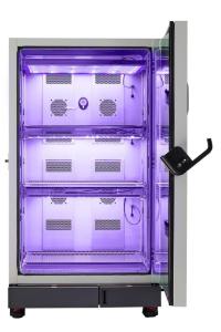 Environmental chamber purple light