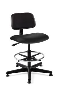 Chair upholstered, black, nylon 2-way