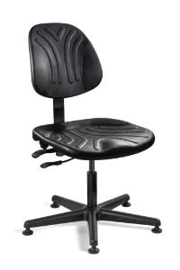 Chair, polyurethane with glide black
