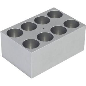 Block for 8x25mm tubes for dry baths (DBA29)