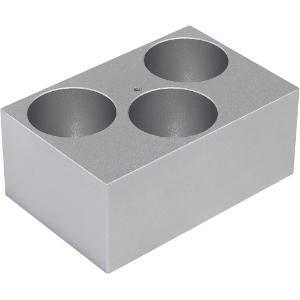 Block for 3x40mm tubes for dry baths (DBA30)