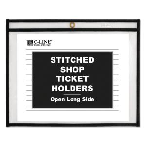 C-Line® Shop Ticket Holder with Reinforced Edges, Essendant