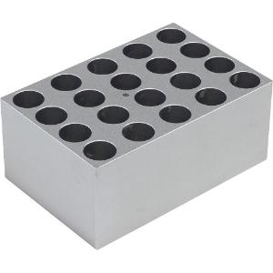 Block for 20x15mm vials for dry baths (DBA37)