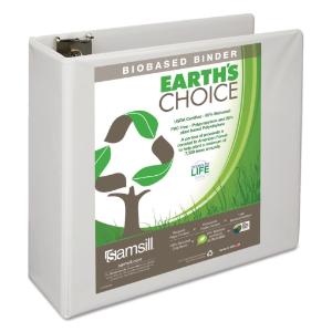 Samsill® Earth's Choice Biodegradable Angle-D Ring View Binder