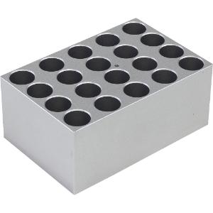 Block for 20x16mm vials for dry baths (DBA38)