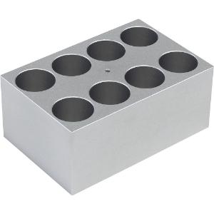 Block for 8x25mm vials for dry baths (DBA43)