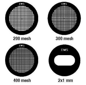 EMS square mesh and oval hole grids