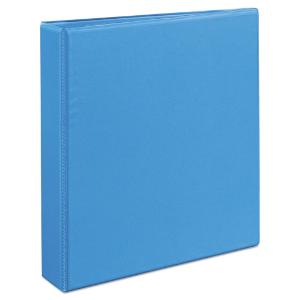 Avery nonstick heavy-duty round ring view binder, 1¹/?" cap, light blue