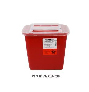 VWR Sharp Container, 2 Gallons Slide Lid