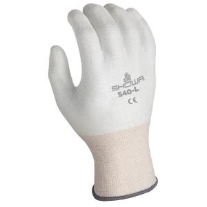 SHOWA 540 Polyurethane Palm Coated, A2 Cut Resistant Glove, White, Showa