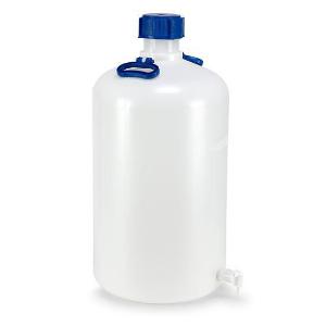 Carboy with spigot and handle, heavy walled, narrow-mouth, HDPE