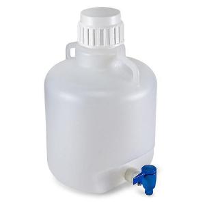 Carboy with spigot and handles, LDPE