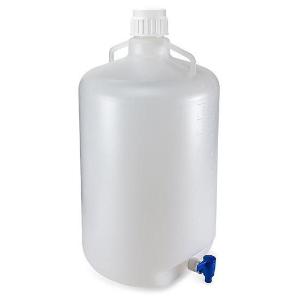 Carboy with spigot and handles, LDPE