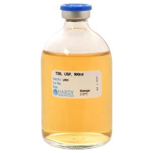 HardyVal™ Tryptic soy broth, USP, 100 ml bottle with needle-port septum