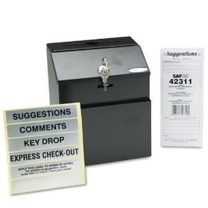 Safco® Steel Suggestion/Key Drop Box