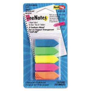 Transparent Film Arrow Flags with Clip-On Holder, SeeNotes®, Redi-Tag