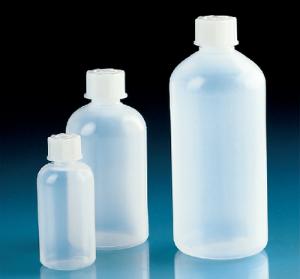 VITLAB® Laboratory Bottles, LDPE, Narrow Mouth, with Screw Caps, PP, BrandTech