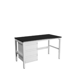 VWR® lab table with suspended cabinet