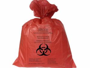 Dual-Tested Autoclave Biohazardous Waste Bag, Red