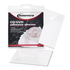Innovera® Adhesive CD/DVD Holders, Essendant