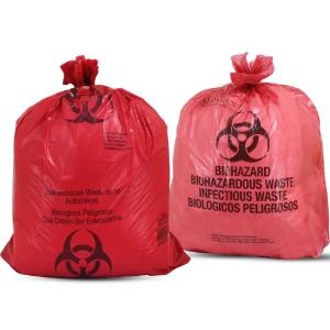 Biohazardous Waste Bags, Red