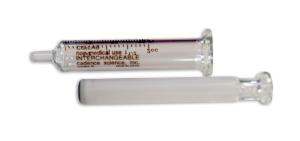 CSLAB syringe 2 ml interchangeable-glass tip