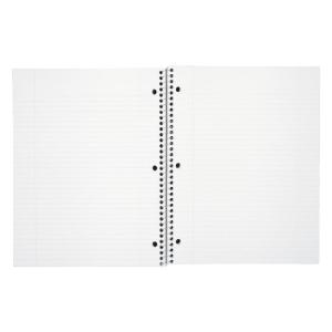 Mead 5 subject notebook, college rule, white, 200 sheets/pad