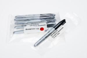 Sterile sharpie marker, permanent black ink, fine tip, individually double bagged