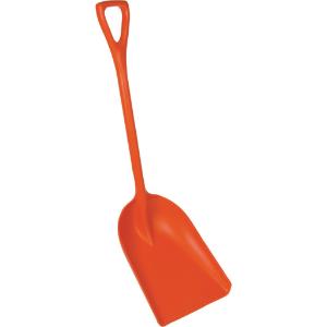 One-Piece Shovel with 14 Blade, Orange