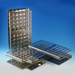 Stainless Steel Racks for ¹²/₁₃ mm Tubes, Globe Scientific