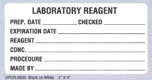 Lab-Reagent Container Labels Model UPCR-9500