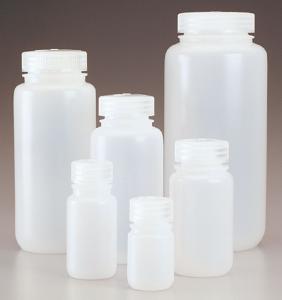 Nalgene® Bottles, Wide Mouth, Natural LDPE, with PP Closure, Bulk Pack, Thermo Scientific
