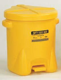 Oily Waste Cans, Polyethylene, Eagle Manufacturing