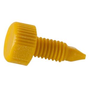 Column end plugs yellow pk 10
